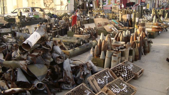 Telediario 1 - Los arsenales de Gadafi