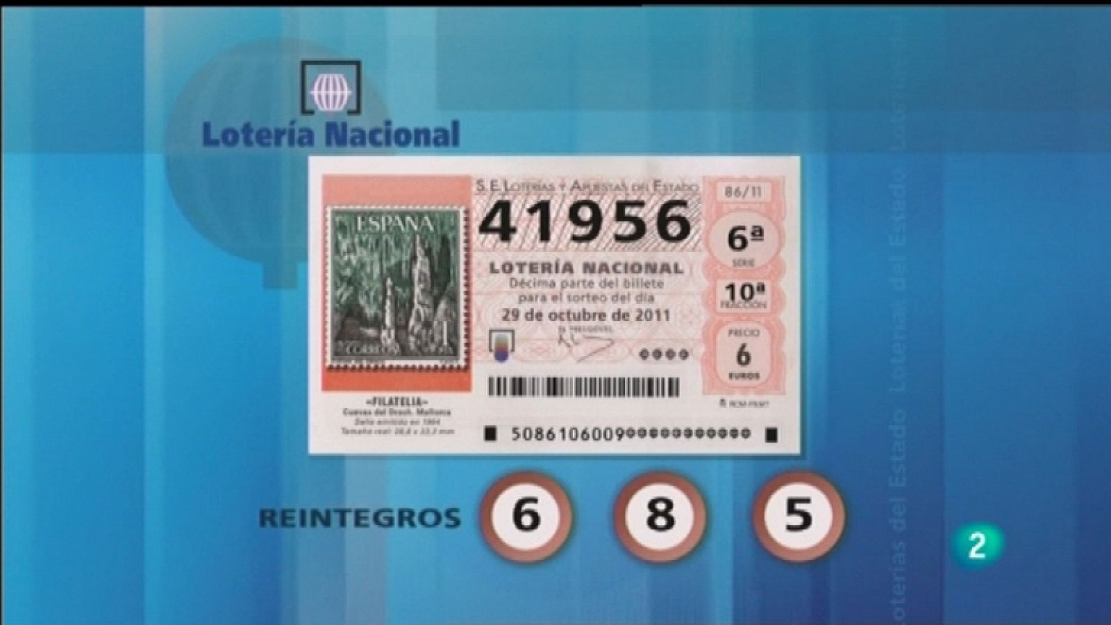 Loterías: Lotería diaria - 29/10/11 | RTVE Play