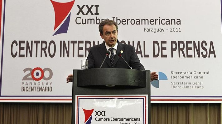 Telediario 1 - Zapatero: Mal dato de paro