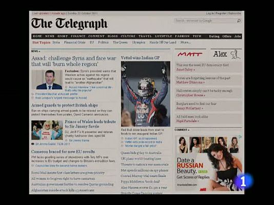 Telediario 1 - Advertencia a Occidente