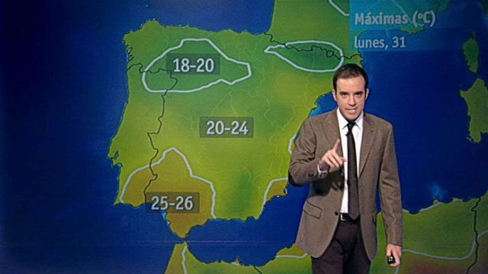 El tiempo - Posibilidad de lluvias débiles