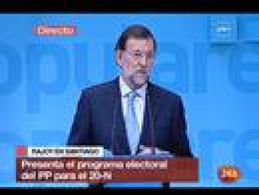 Rajoy presenta su programa