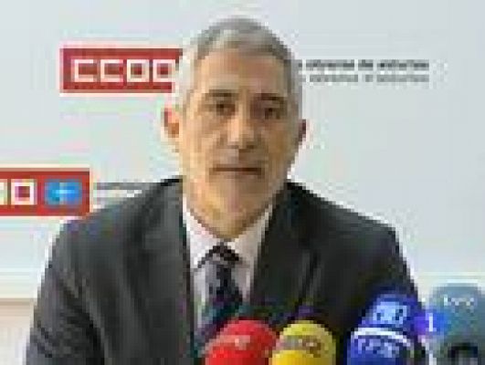 Telediario 1 - Gaspar Llamazares ha propuesto un plan de emergencia contra el desempleo