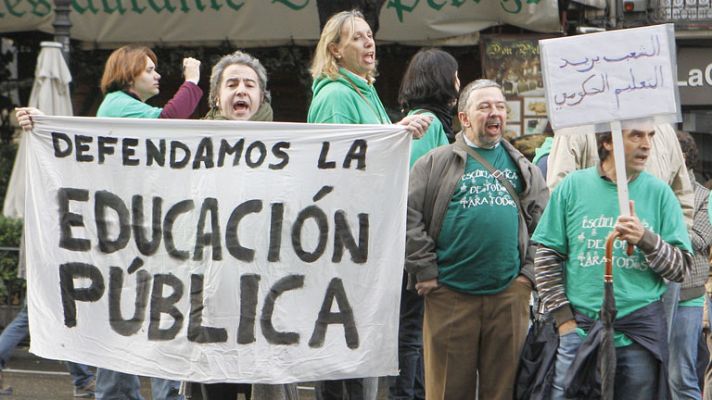 Docentes de Madrid y Castilla-La Mancha secundan una nueva huelga