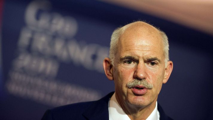 Telediario 1 - Papandréu sin mayoría absoluta