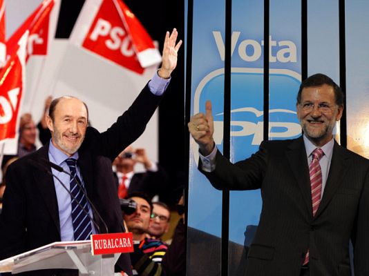 Telediario 1 - Comienza la campaña para las elecciones del 20N