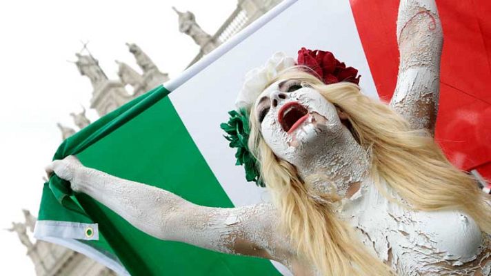  - Manifestación contra Berlusconi en Roma