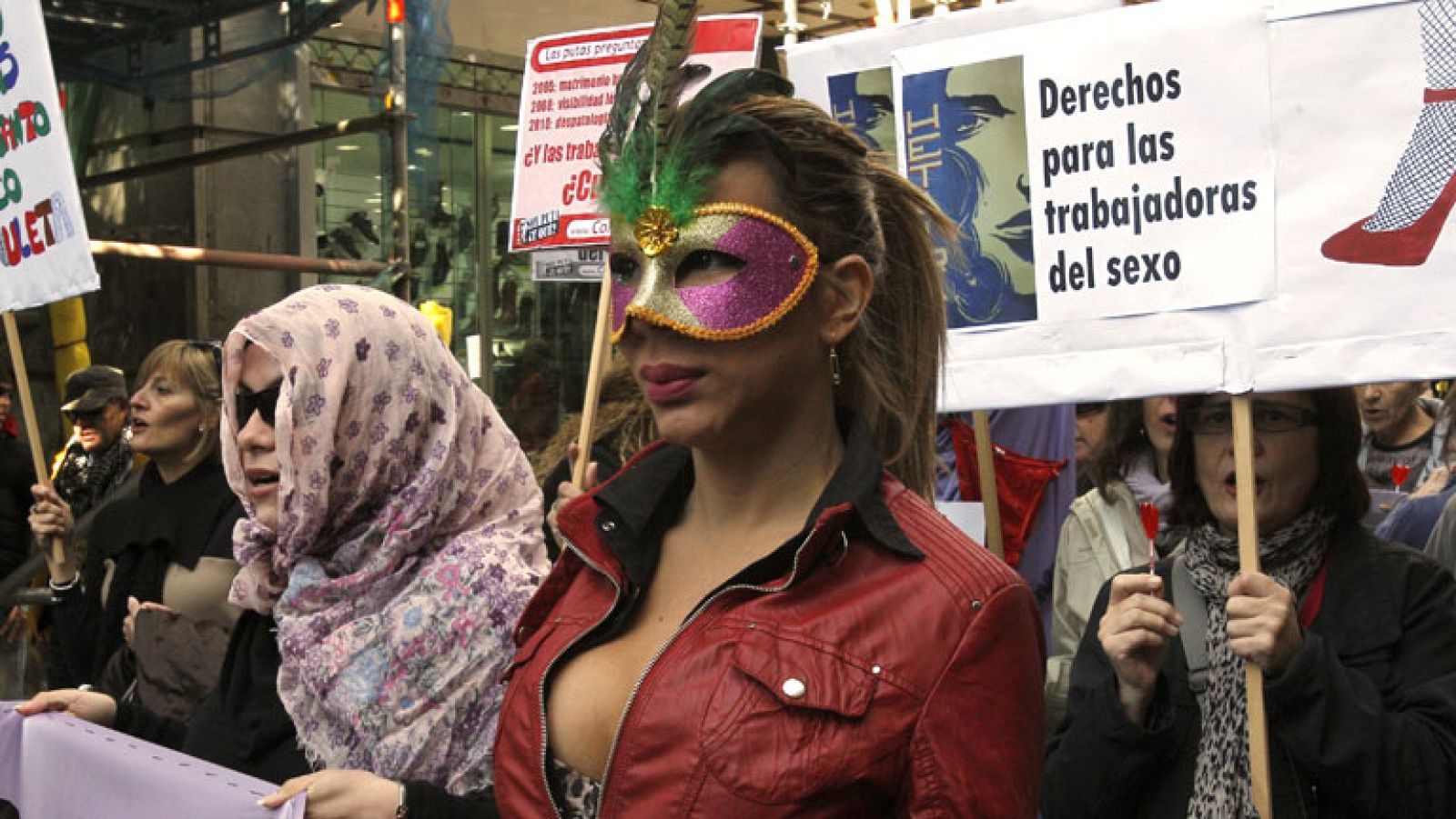 Las trabajadores del sexo se manifiestan hoy en Madrid