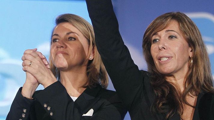 Telediario 1 - Cospedal pide el voto en Cataluña