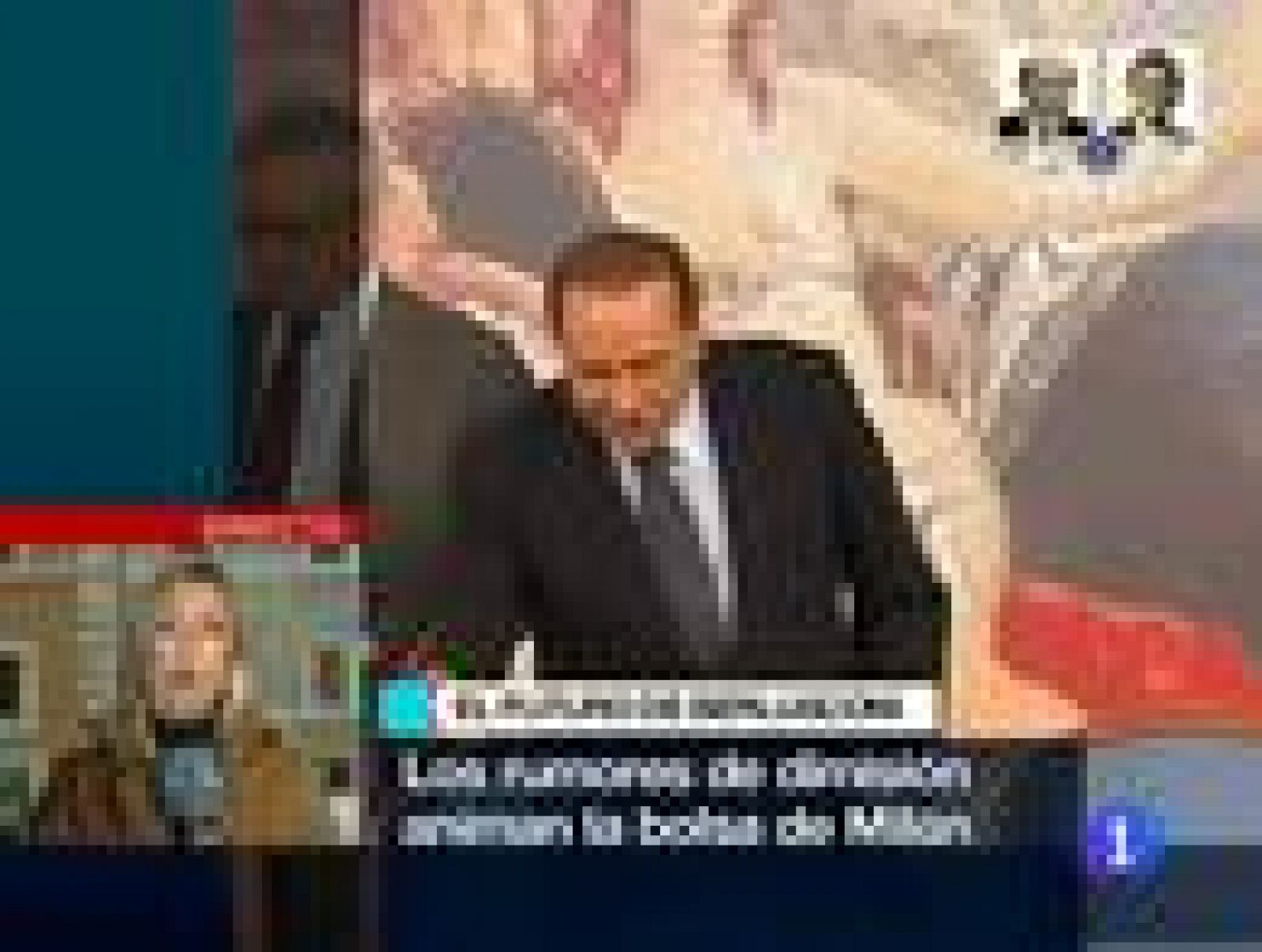 Telediario 1: El futuro político de Berlusconi cotiza en bolsa  | RTVE Play