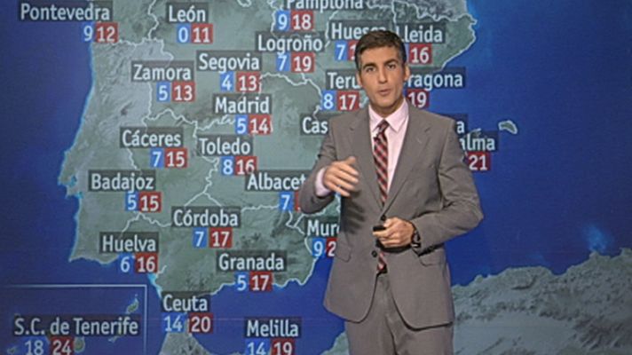 El tiempo - Cielos nubosos en el oeste