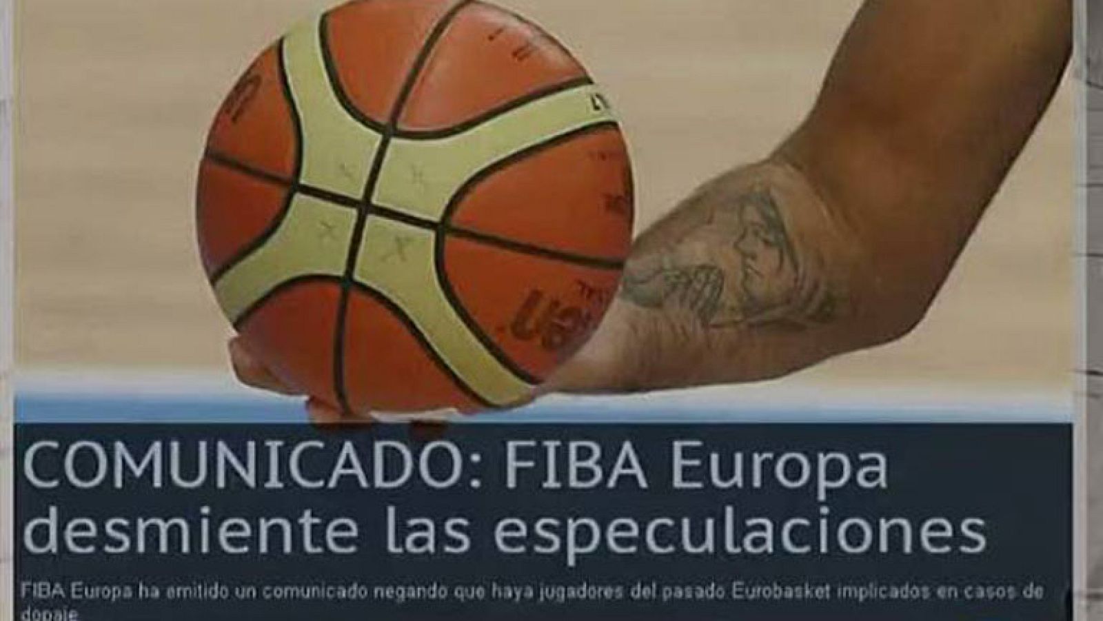 La FIBA desmiente un positivo español
