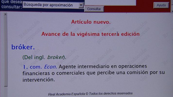 Telediario 1 - Nuevos vocablos para el diccionario