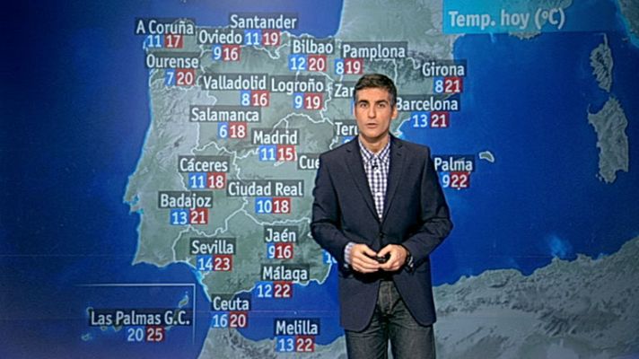 El tiempo - Temperaturas sin cambios