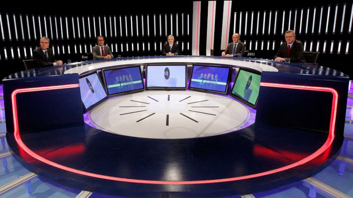 Telediario 1 - Bloque sobre políticas sociales en el  gran debate a cinco de RTVE