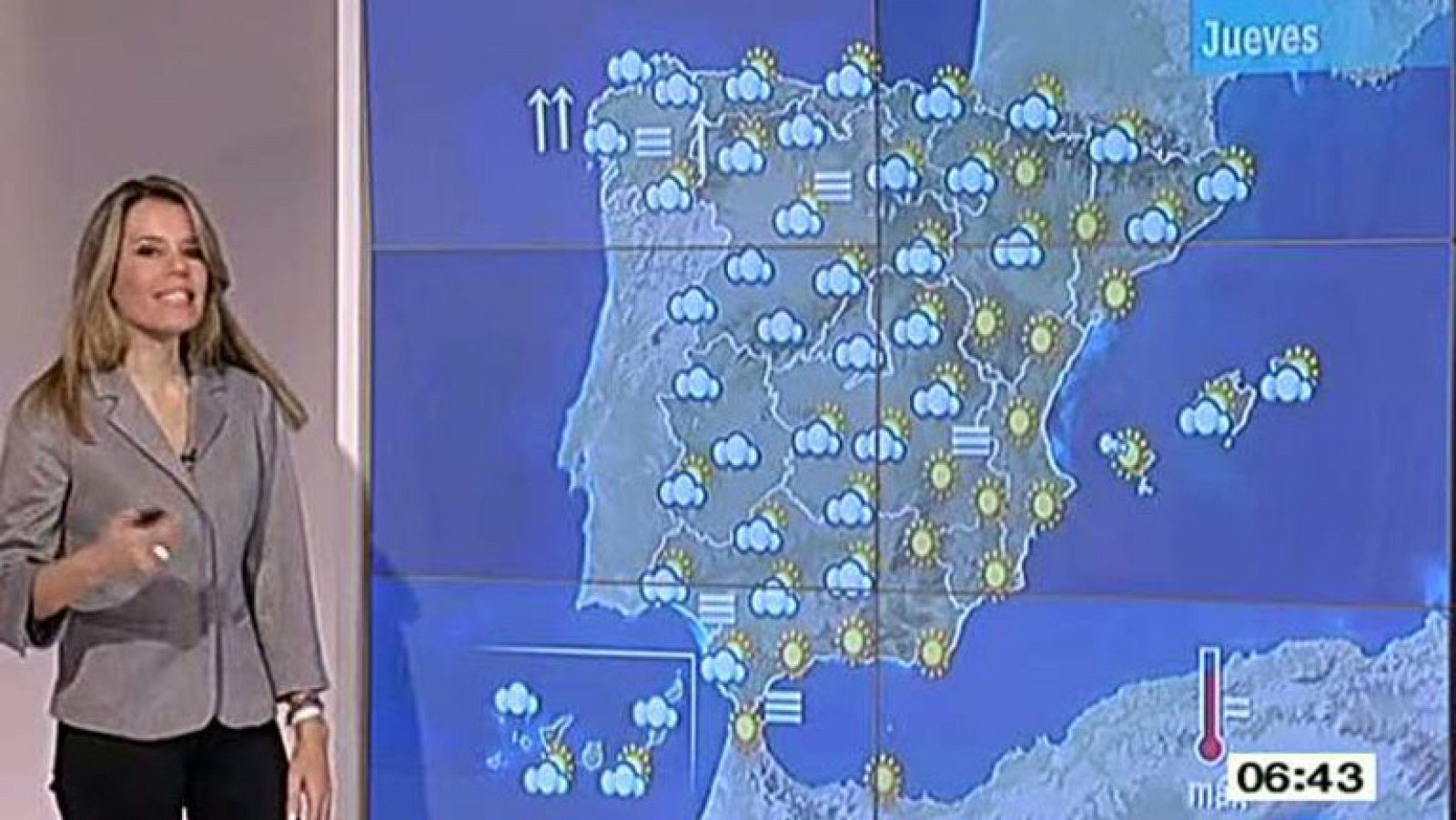 Nueva jornada de lluvias con temperaturas moderadas