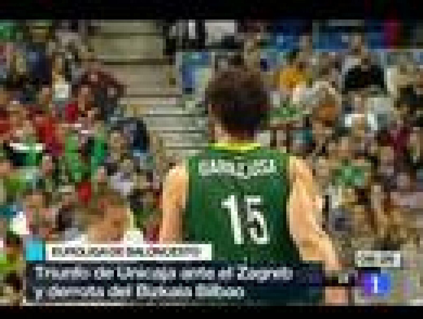 Telediario 1: El Unicaja gana fácil al KK Zagreb | RTVE Play