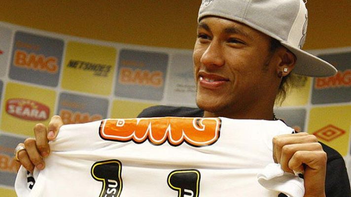 Telediario 1 - Neymar renueva con el Santos
