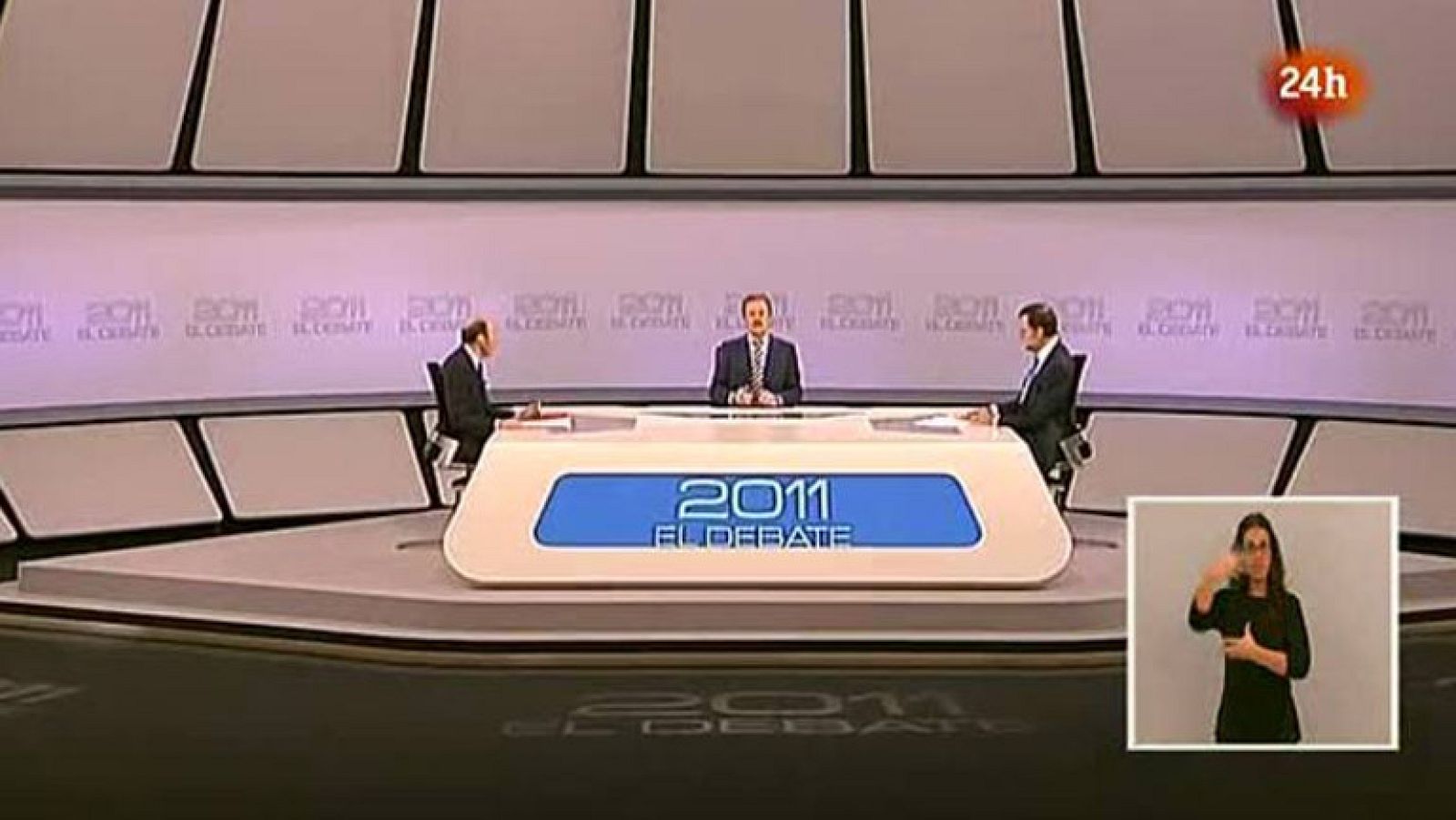 El cara a cara Rubalcaba-Rajoy en lengua de signos