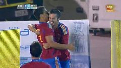 Rodrigo abre el marcador (1-0)