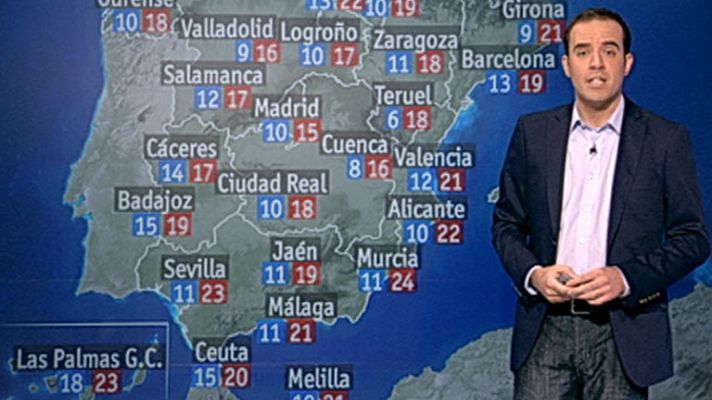El tiempo - Ligero ascenso de las temperaturas