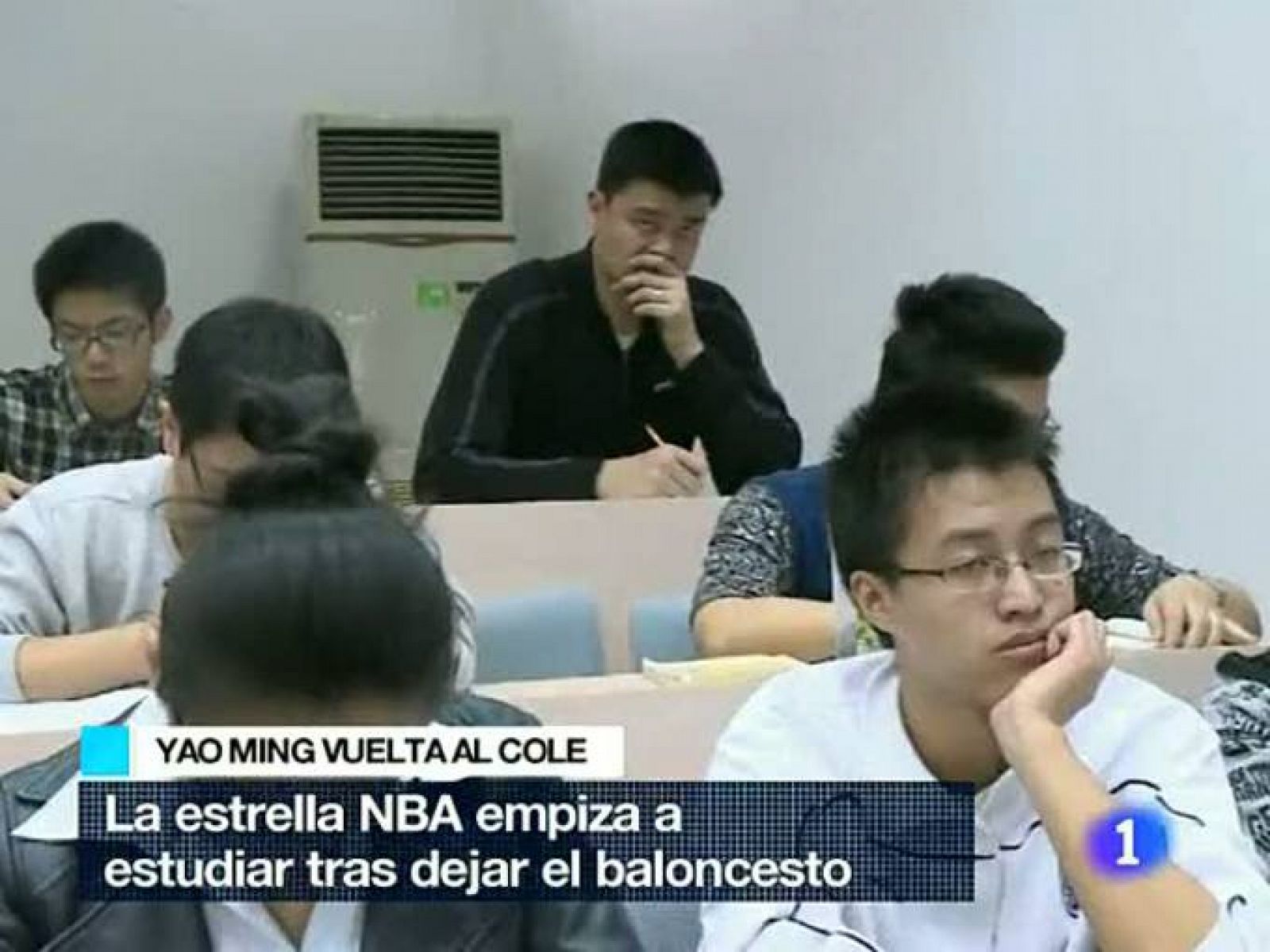 Telediario 1: Yao Ming, de la cancha al aula | RTVE Play