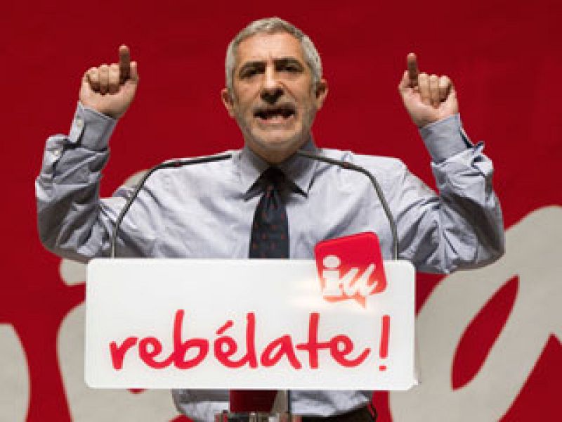 Izquierda Unida celebra, en Gijón, uno de los mítines a los que la coalición más importantes