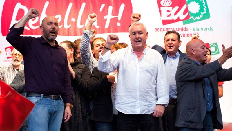 Cayo Lara se encuentra en Valencia defendiendo su proyecto 