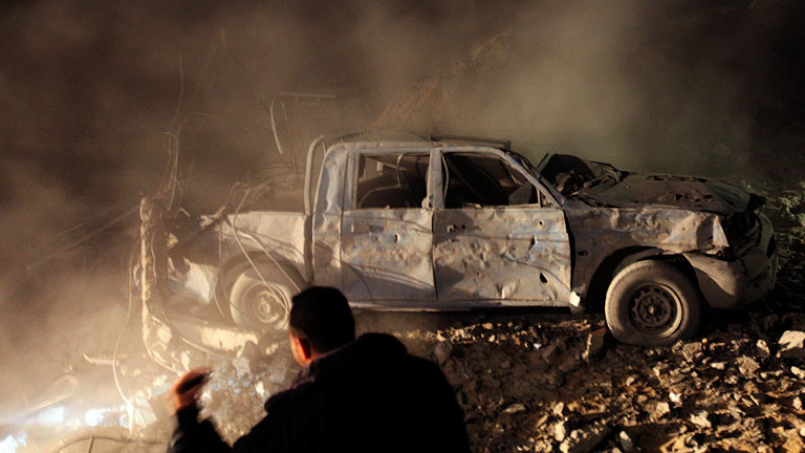 Un policía palestino muere en un bombardeo israelí sobre Gaza