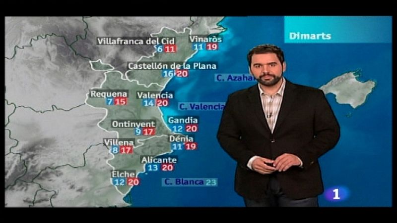  El tiempo en la C. Valenciana - 14/11/11 - Ver ahora