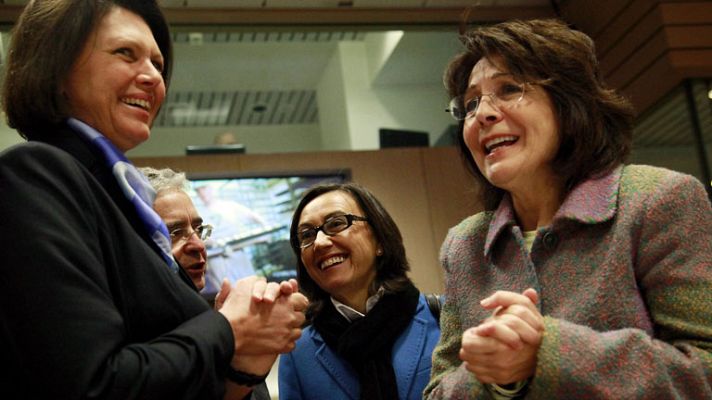 Telediario 1 - Agricultores y ganaderos en la U.E