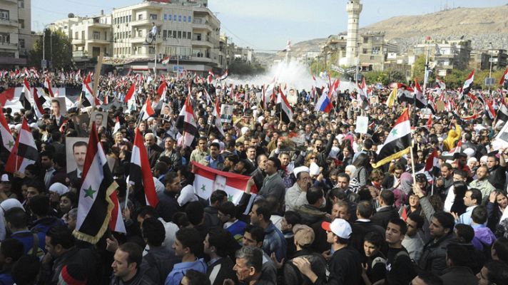 Telediario 1 - Presión internacional sobre Siria