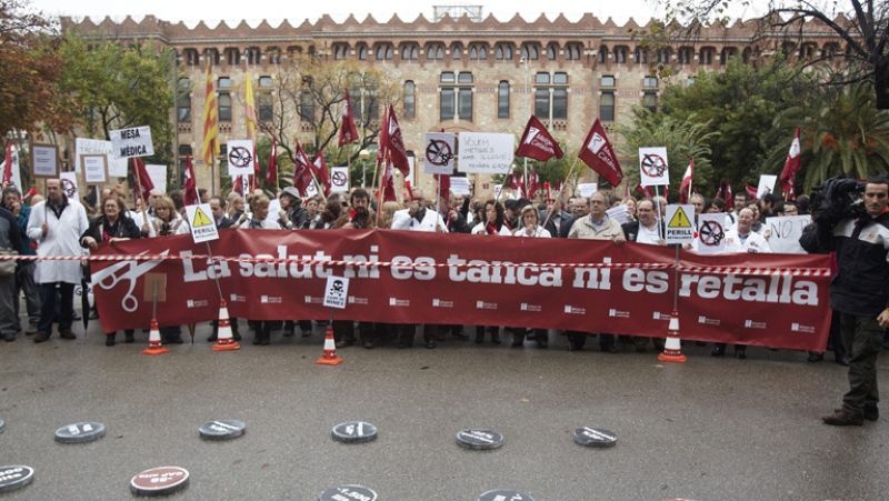 Segundo día de huelga de los médicos catalanes