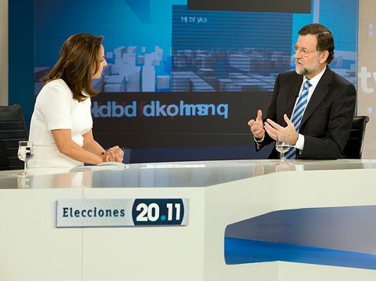 Telediario 1 - Entrevista de Mariano Rajoy en el Telediario de TVE