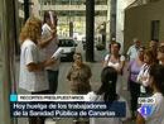 Huelga de los trabajadores de la sanidad pública en Canarias por los recortes
