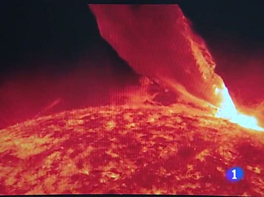 Telediario 1 - Llamaradas solares