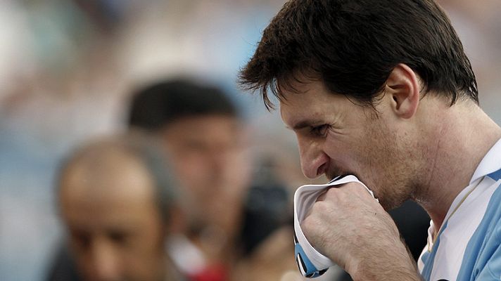 Telediario 1 - Messi trabaja en el día libre