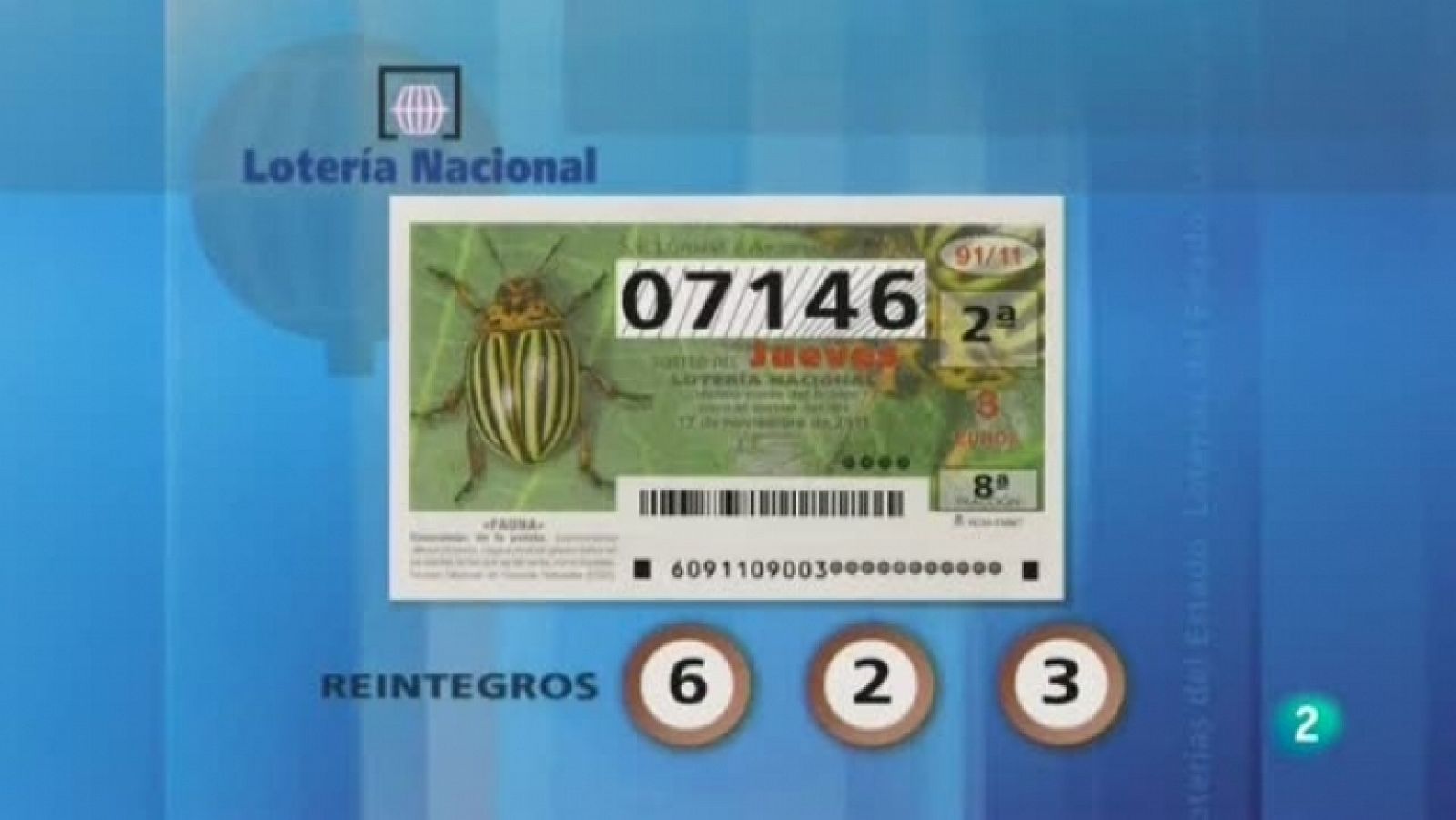 Loterías: Lotería diaria - 17/11/11 | RTVE Play