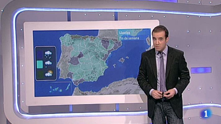 El tiempo - Lluvias fuertes en el suroeste, Málaga, Sistema Central y Cataluña