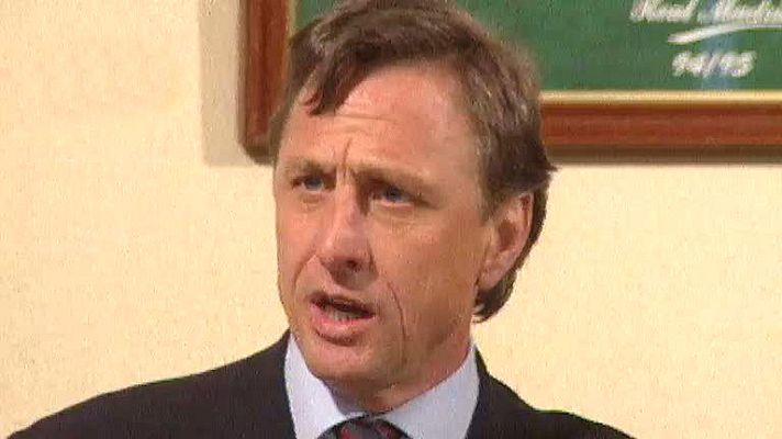 Archivo TVE - Cruyff acusó a sus jugadores de falta de ilusión
