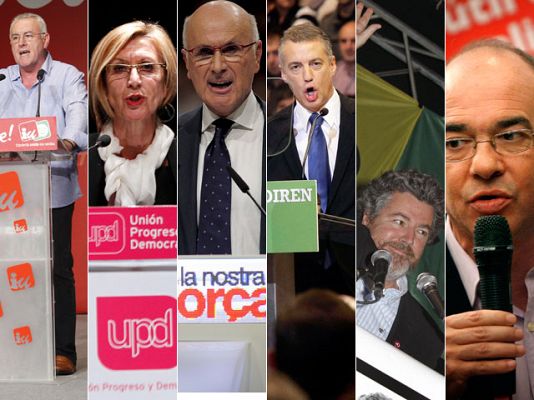 Telediario 1 - Lara ataca al PSOE por haber traído la derecha y Díez pide no resignarse a la mediocridad