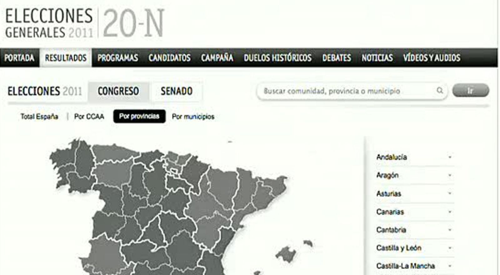 La jornada electoral en RTVE