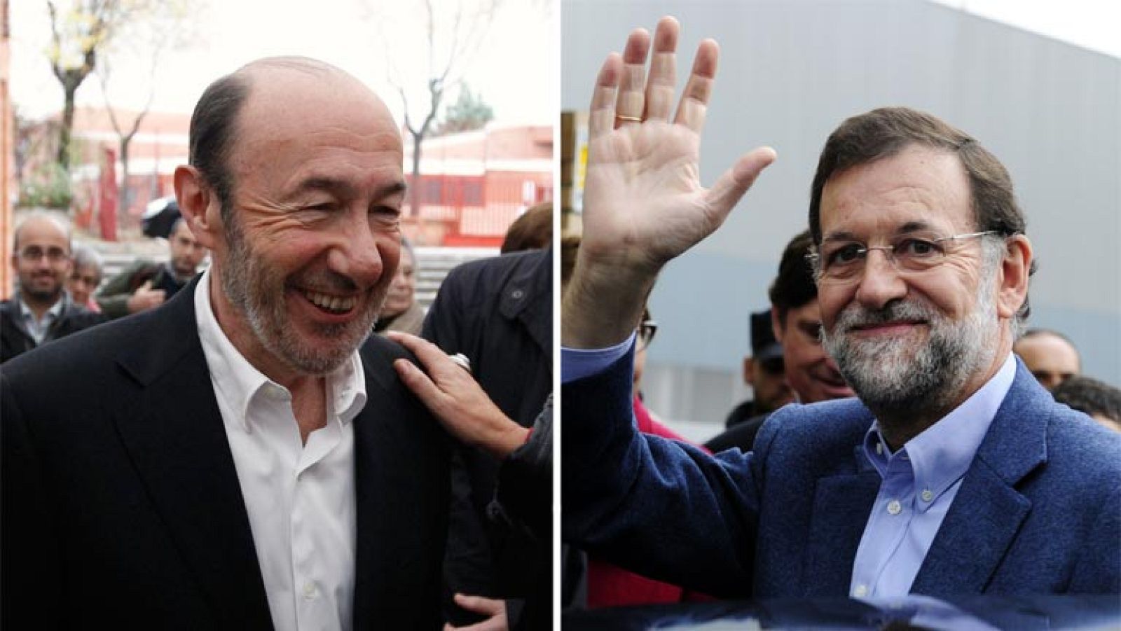 Rubalcaba y Rajoy han llevado preparada la papeleta preparada de casa 