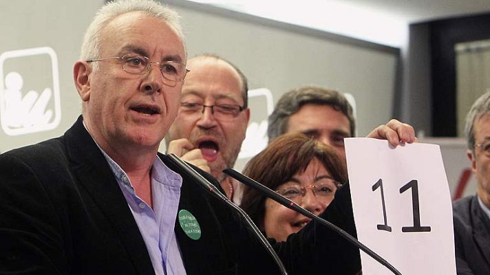  - Cayo Lara siente una "gran alegría en la casa del pobre" con los 11 diputados de IU