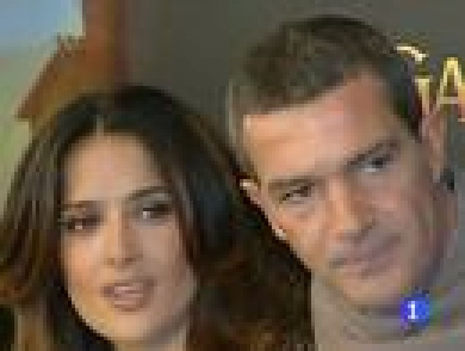 Salma Hayek y Antonio Banderas presentan "El gato con botas"