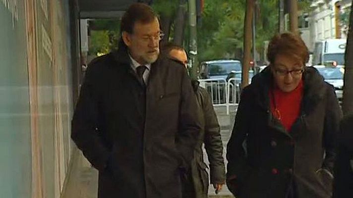 Telediario 1 - Rajoy y los bancos