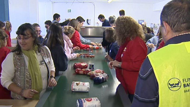 Recogida de alimentos para abastecer a los bancos de alimentos