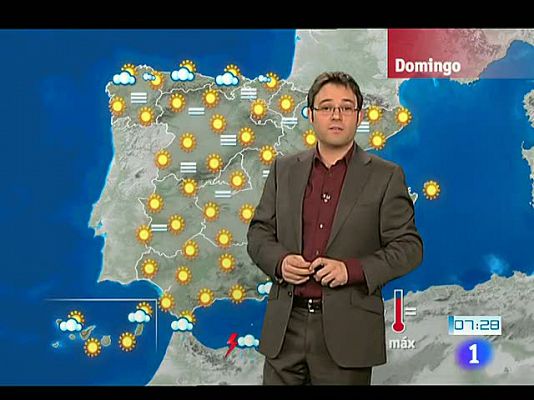 El tiempo - Poco nuboso excepto en las Islas y precipitaciones en el sureste