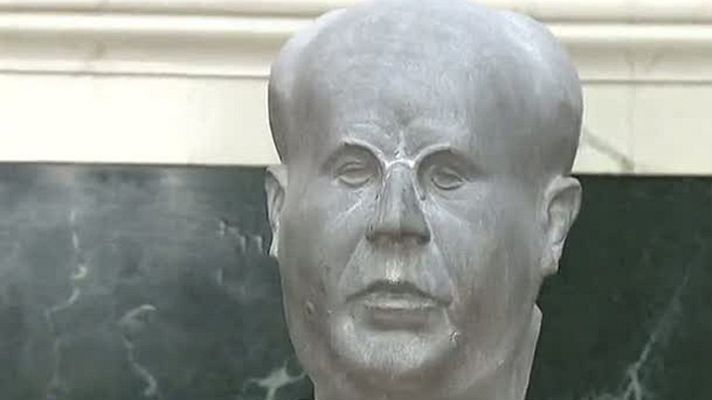 Telediario 1 - El busto de Azaña en el Congreso