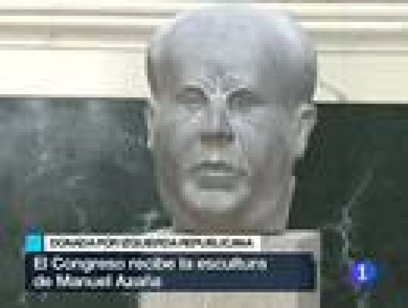 El busto de Manuel Azaña ya está en el Congreso